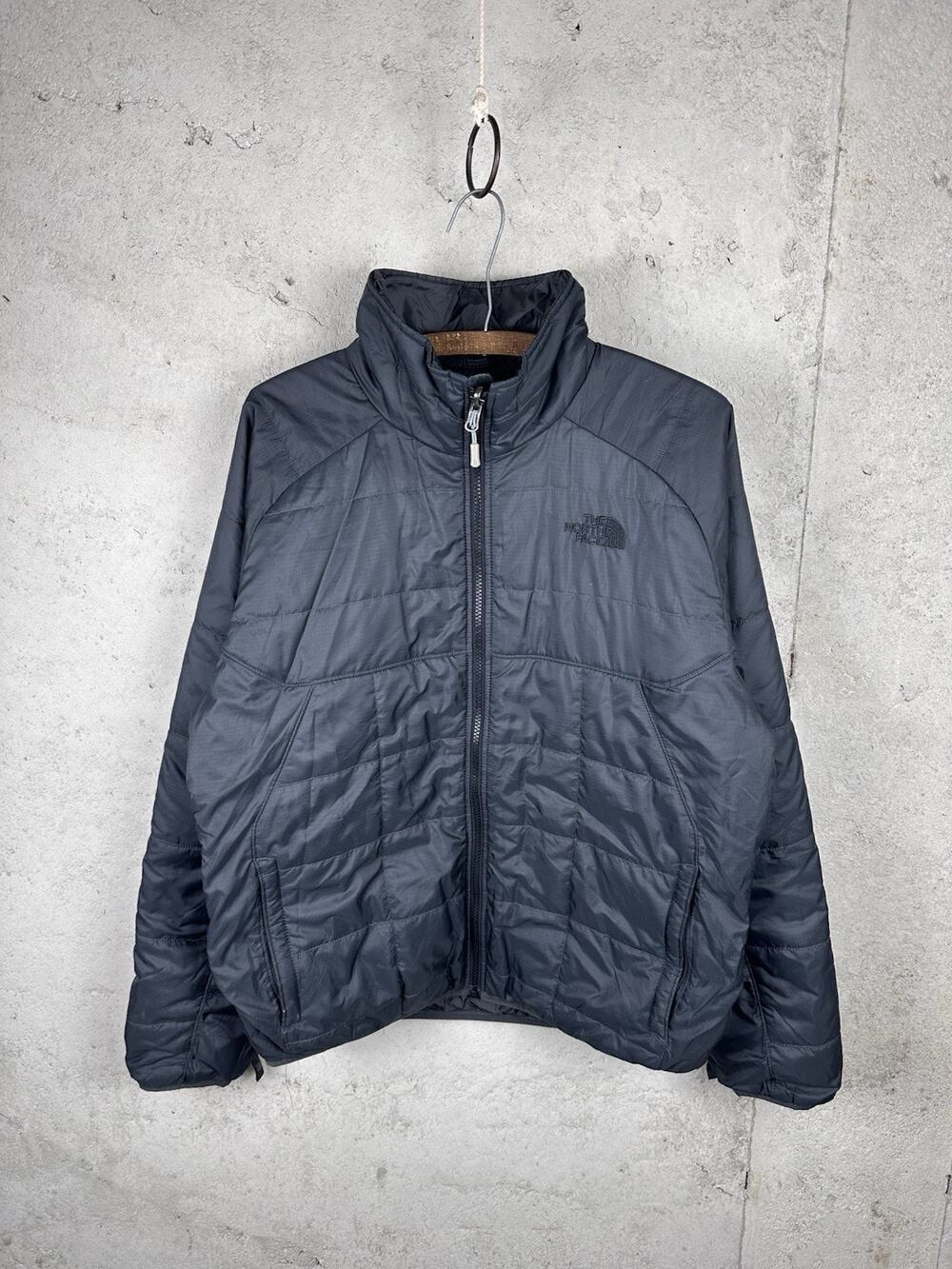 The North Face Black Primaloft Quilted Full Zip Insulated Puffer Jacket Mens MED
